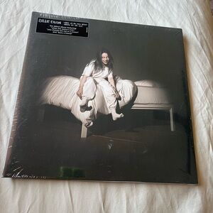 Billie Eilish Black and White Album Cover